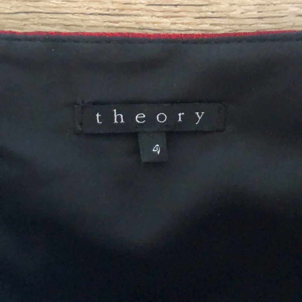 Theory red strapless dress - Picture 4 of 5